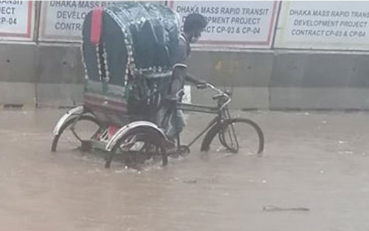 ঢাকায় মুষলধারে বৃষ্টি; তিন ঘণ্টায় ৮৫ মিলিমিটার রেকর্ড