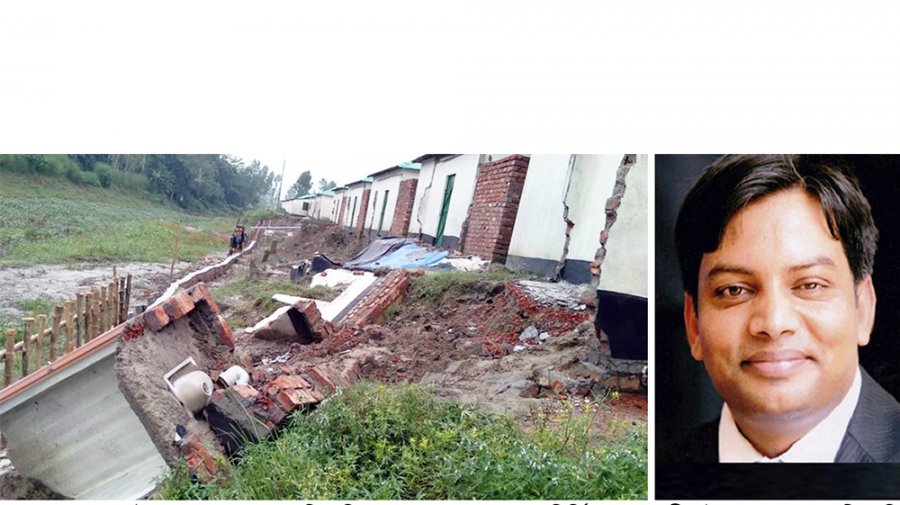প্রধানমন্ত্রীর উপহারের বাড়িতে ধস, ইউএনও ওএসডি