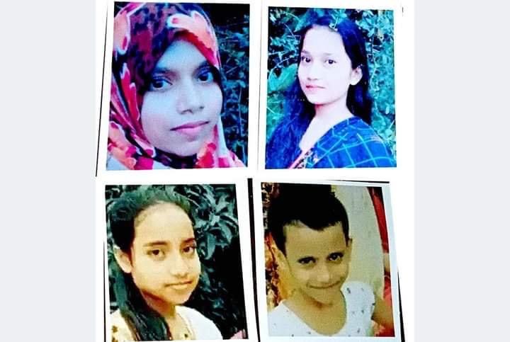নিখোঁজের সাতদিন পর চার বোনকে উদ্ধার