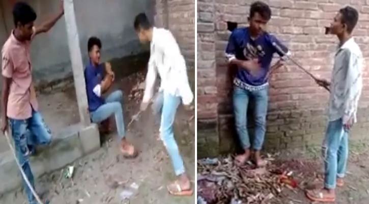 স্কুলছাত্রকে মারপিটের ভিডিও ভাইরাল, অভিযুক্তদের খুঁজছে পুলিশ স্কুলছাত্রকে মারপিটের ভিডিও ভাইরাল, অভিযুক্তদের খুঁজছে পুলিশ