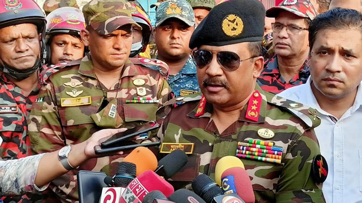 ‘আগুন নিয়ন্ত্রণে আসা পর্যন্ত সেনাবাহিনী থাকবে’