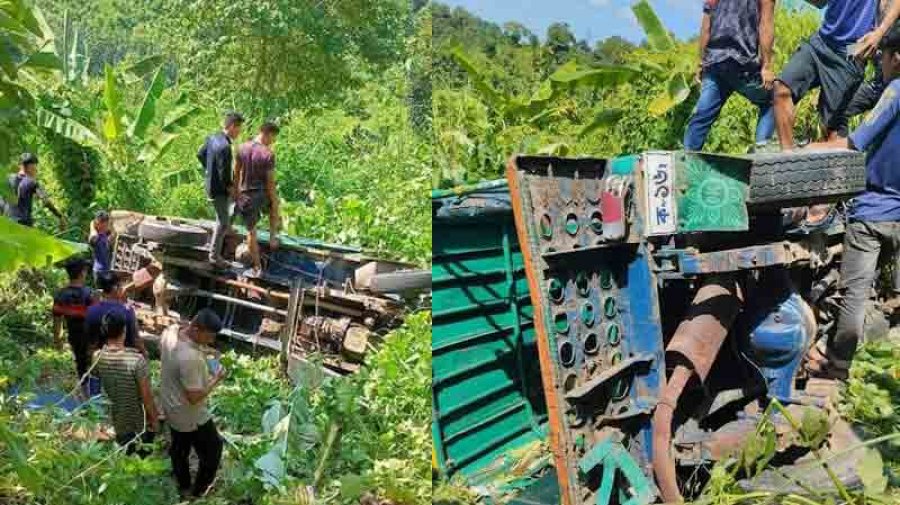 সাজেকে চাঁদের গাড়ি খাদে পড়ে পর্যটক নিহত