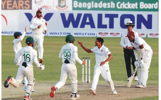 বাংলাদেশ-ওয়েস্ট ইন্ডিজ দ্বিতীয় টেস্ট শেষ বিকালে টিকে রইলো আশা