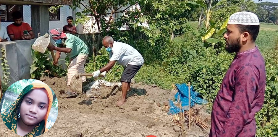 দেবীদ্বারে ভুল অপারেশনে প্রসূতির মৃত্যুর একমাস পর কবর থেকে মরদেহ উত্তোলন