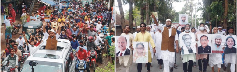 ব্রাহ্মণপাড়ায় কেন্দ্রীয় যুবলীগের সহ সম্পাদক এহতেশাম রুমি’র নির্বাচনী শোডাউন