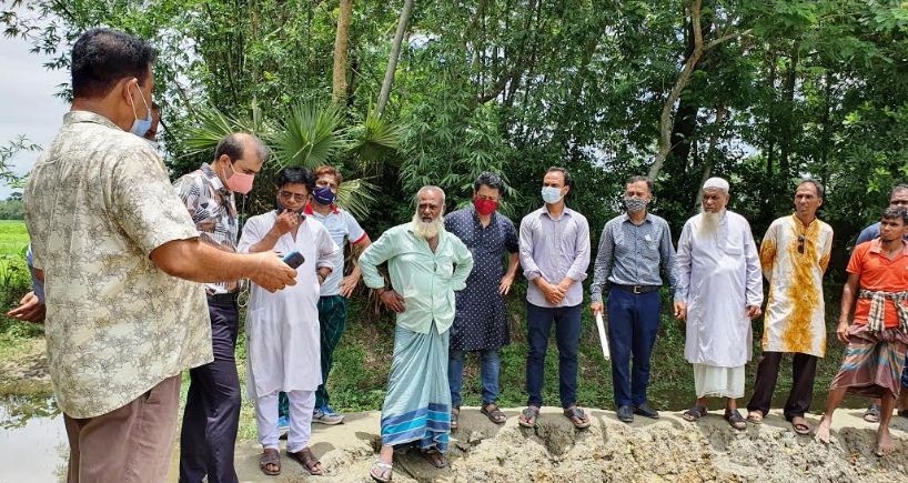  দেবিদ্বারে খালের গতিপথ ঠিক রেখেই হচ্ছে ‘আশ্রয়ন প্রকল্প’
