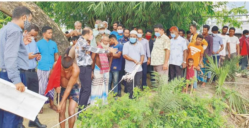 দেবিদ্বারে খালের গতিপথ ঠিক রেখেই হচ্ছে ‘আশ্রয়ন প্রকল্প’