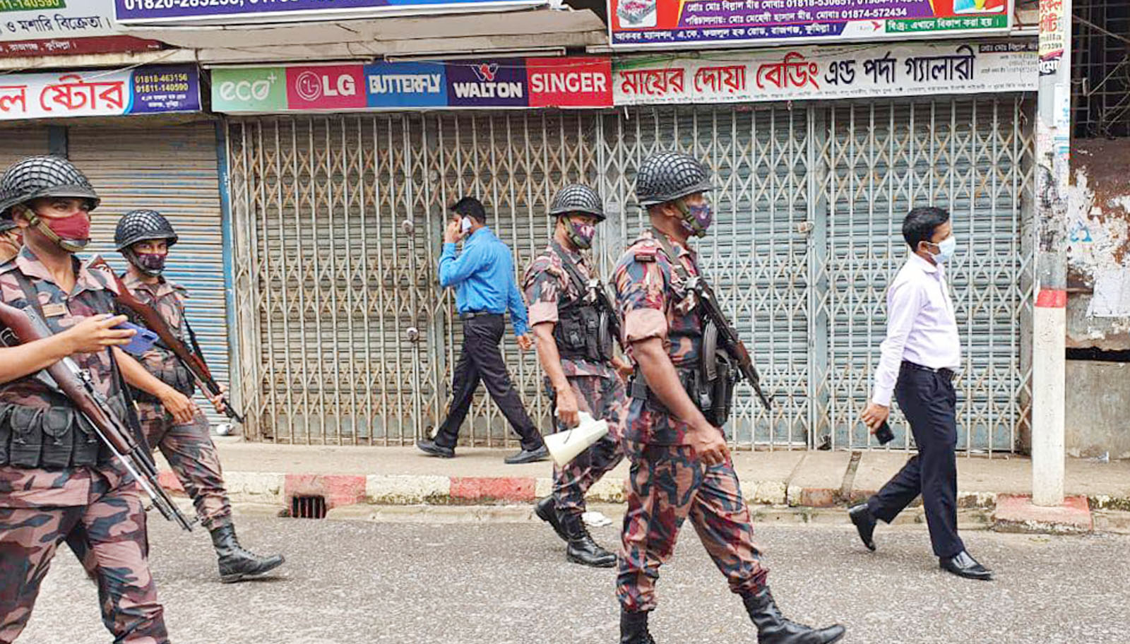 লকডাউনের প্রথম দিন কুমিল্লায় ৭জনের কারাদণ্ড 