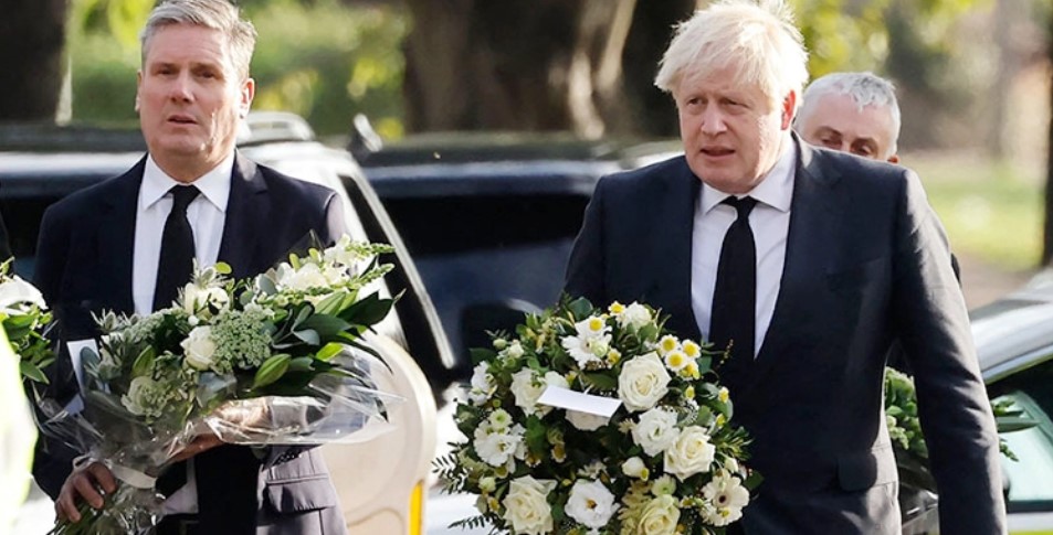ব্রিটিশ এমপি হত্যা: ঘটনাস্থল পরিদর্শন করলেন জনসন