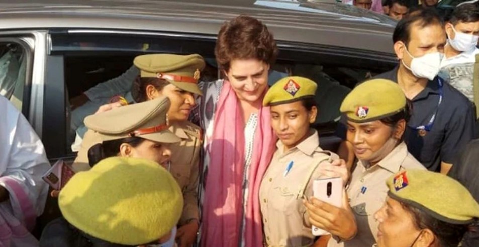 উত্তরপ্রদেশে ফের আটক প্রিয়াঙ্কা গান্ধী