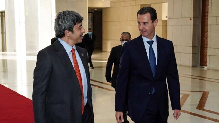 এক দশক পর সিরিয়া সফরে আমিরাতের পররাষ্ট্রমন্ত্রী