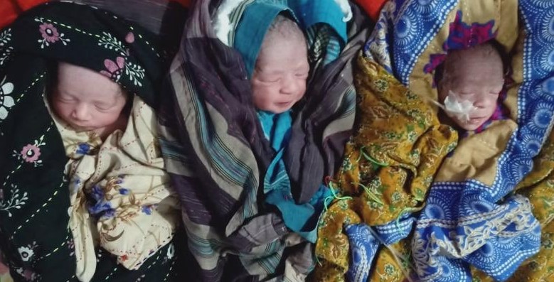 কুমিল্লায় একসাথে ফুটফুটে তিন সন্তান প্রসব