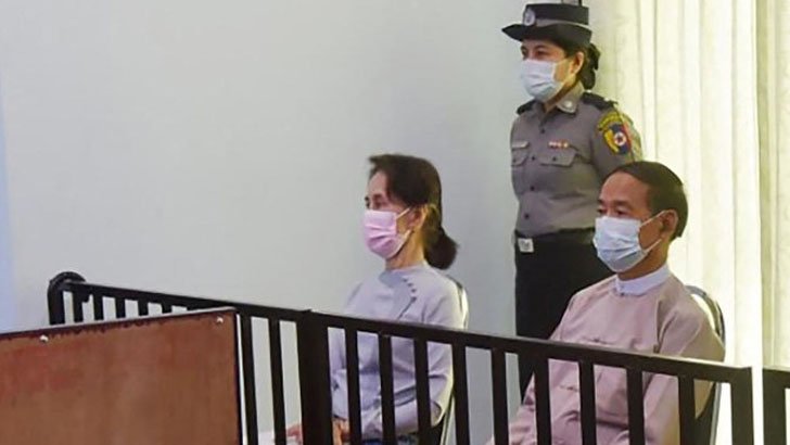 জান্তার আদালতে সু চির মামলার প্রথম রায় ৬ ডিসেম্বর