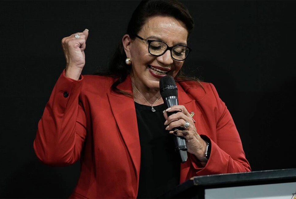 এই প্রথম হন্ডুরাস শাসন করবেন কোনো বামপন্থি নেত্রী