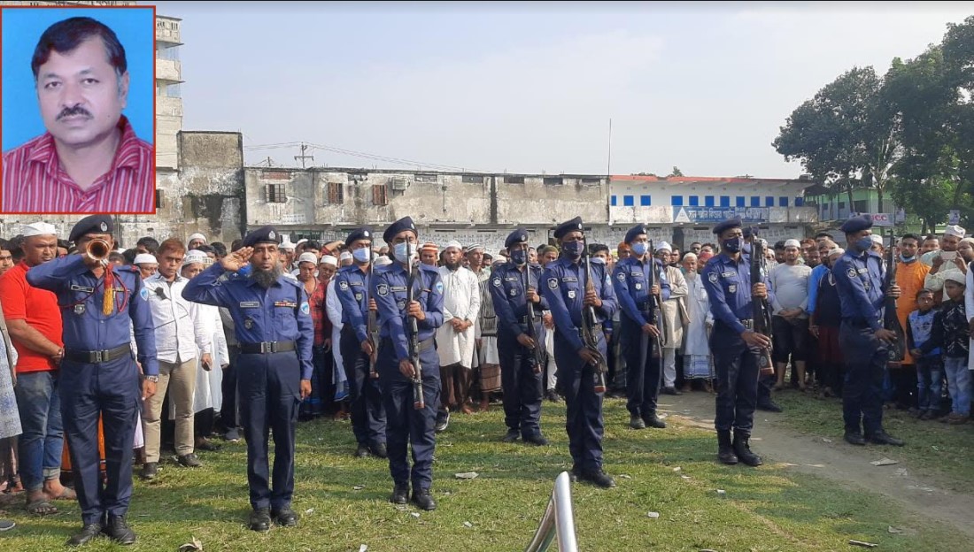 চান্দিনায় অভিনেত্রী আনোয়ারার স্বামীকে রাষ্ট্রীয় মর্যাদায় দাফন