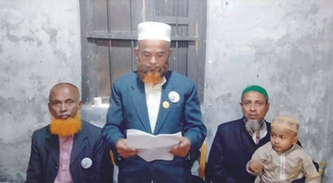 সুষ্ঠ নির্বাচন চেয়ে জগন্নাথপুর ইউপির এক মেম্বার প্রার্থীর সংবাদ সম্মেলন