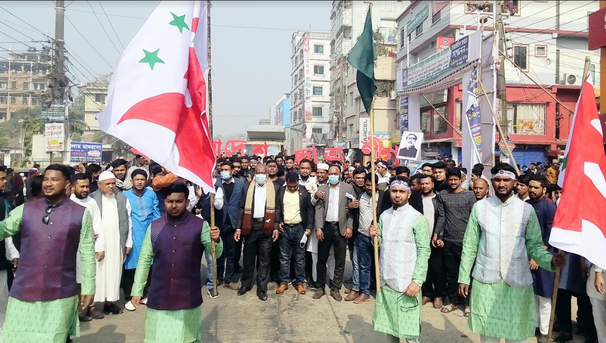 লাকসামে ছাত্রলীগের বর্ণাঢ্য র‌্যালী ও ছাত্র সমাবেশ