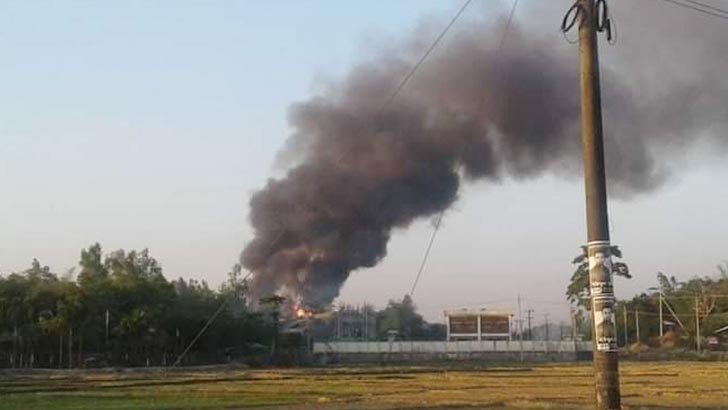 রোহিঙ্গা ক্যাম্পে ফের ভয়াবহ আগুন