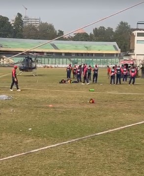 মাশরাফি-তামিমদের অনুশীলনে হঠাৎ হেলিকপ্টার