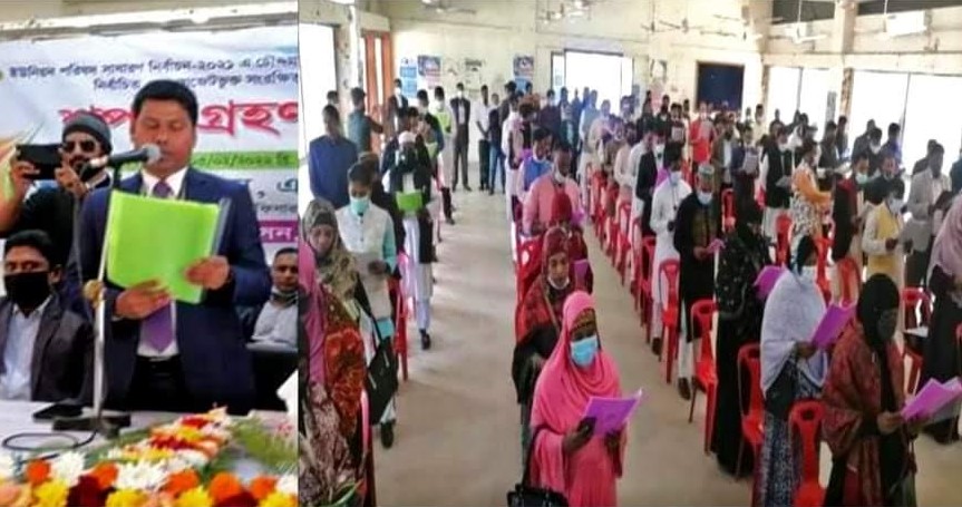 চৌদ্দগ্রামের ১২ইউপিতে ১৪৪জন শপথ গ্রহণ