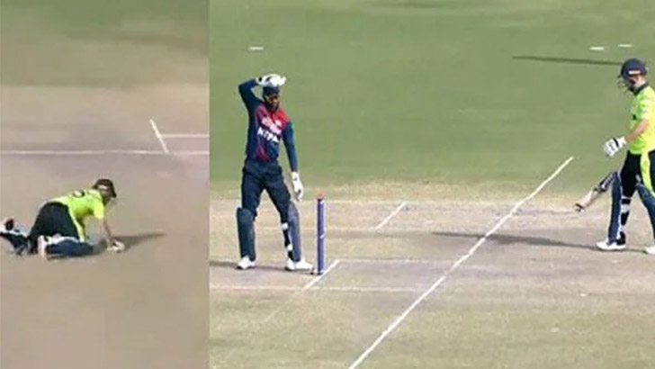 ব্যাটারকে রানআউট না করে প্রশংসায় ভাসছেন উইকেটকিপার! (ভিডিও)