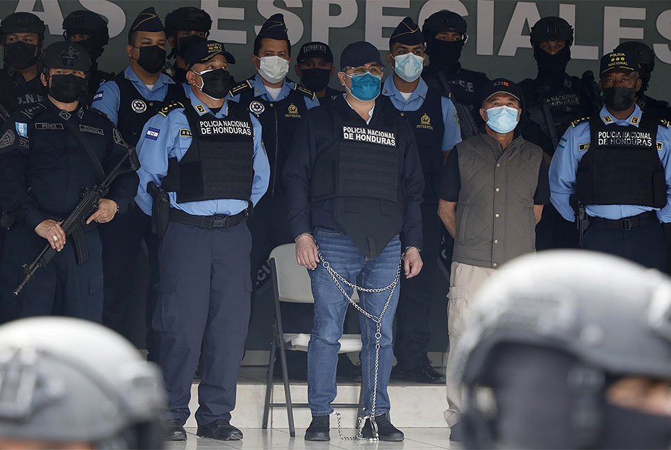 মাদককাণ্ডে হন্ডুরাসের সাবেক প্রেসিডেন্ট গ্রেফতার