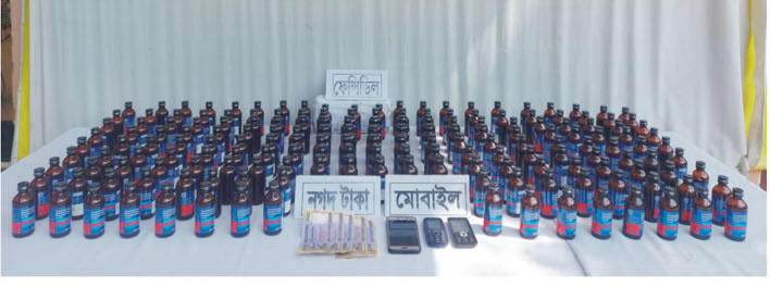 কুমিল্লায় ফেনসিডিলসহ দুই জন আটক