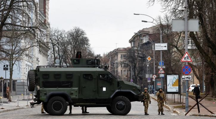 যুদ্ধের পঞ্চম দিনেও কিয়েভে মুহুর্মুহু বিস্ফোরণ