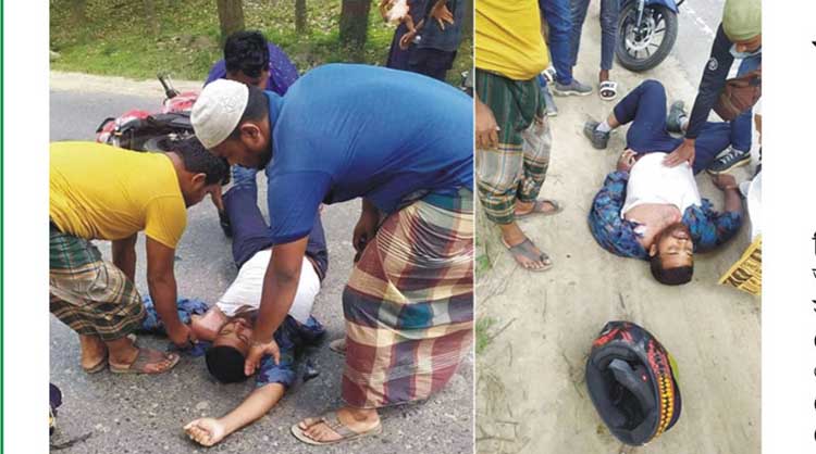 ‘ওভারটেক’ করতে গিয়ে ট্রাকের ধাক্কায় প্রাণ গেলো মোটর সাইকেল আরোহীর 