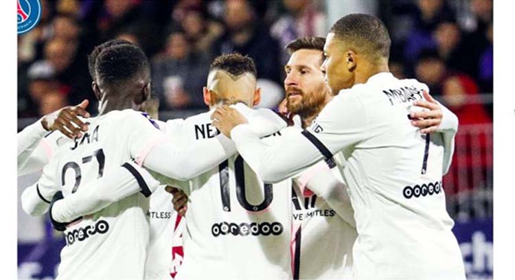 নেইমার-এমবাপ্পের হ্যাটট্রিকে বিধ্বস্ত ক্লেরমেন্ত 