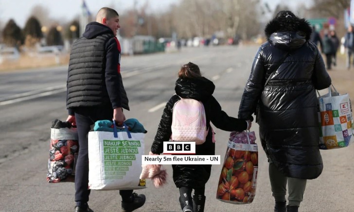 ইউক্রেন ছেড়েছে ৫০ লাখ মানুষ: জাতিসংঘ
