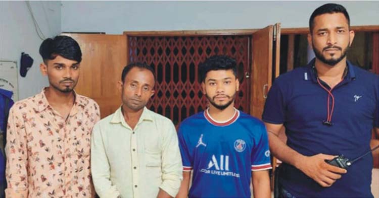 কিশোরকে গাছে বেঁধে নির্যাতন, গ্রেপ্তার ৩