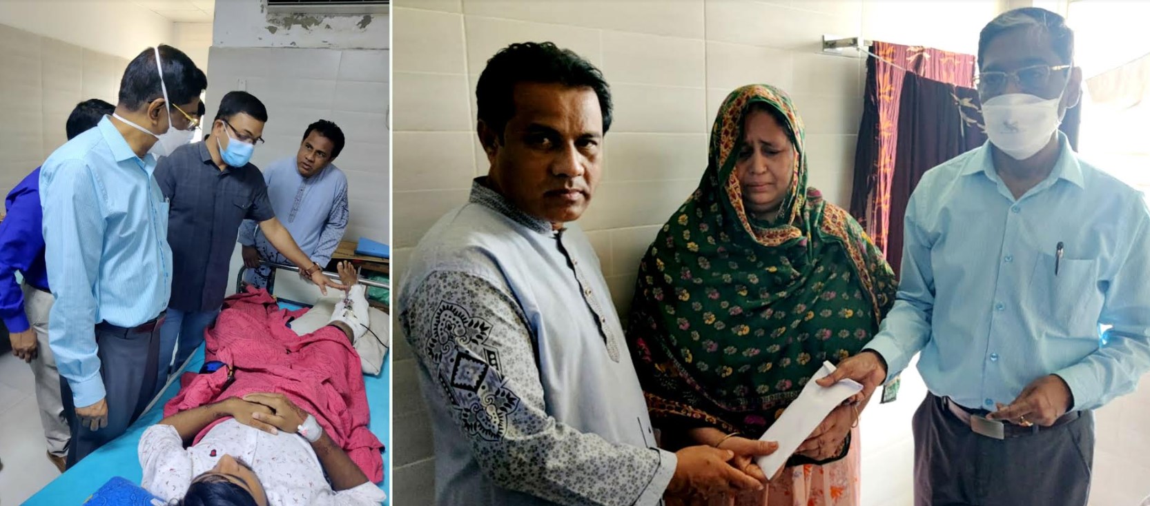 চান্দিনায় গুলিবিদ্ধ দুই কর্মীর চিকিৎসার দায়িত্ব নিলেন এমপি 