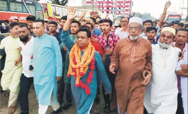 মেয়র প্রার্থী নিজাম উদ্দিন কায়সারের প্রচারণা শুরু