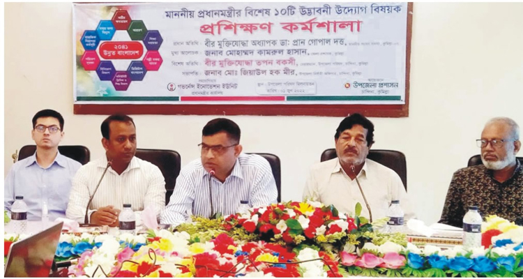 চান্দিনায় প্রধানমন্ত্রীর ১০ উদ্ভাবনী উদ্যোগ বিষয়ক প্রশিক্ষণ কর্মশালা