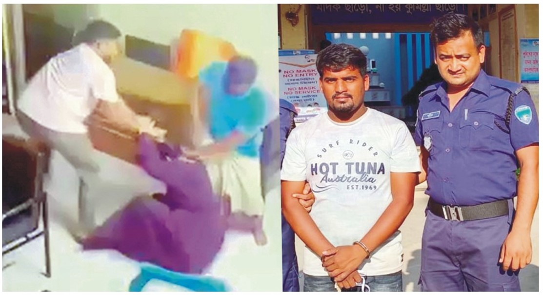 নারীকে মারধরের ভিডিও ভাইরাল নির্যাতনকারী সেই জামাল গ্রেফতার