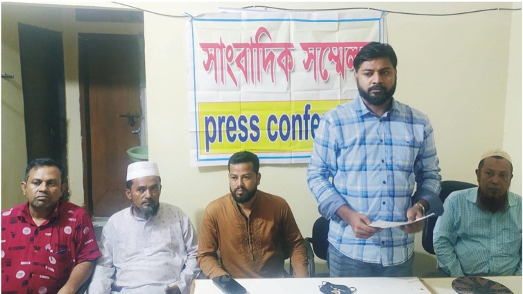 জাফরগঞ্জ ইউপি চেয়ারম্যানের বিরুদ্ধে মামলার প্রতিবাদে সংবাদ সম্মেলন 