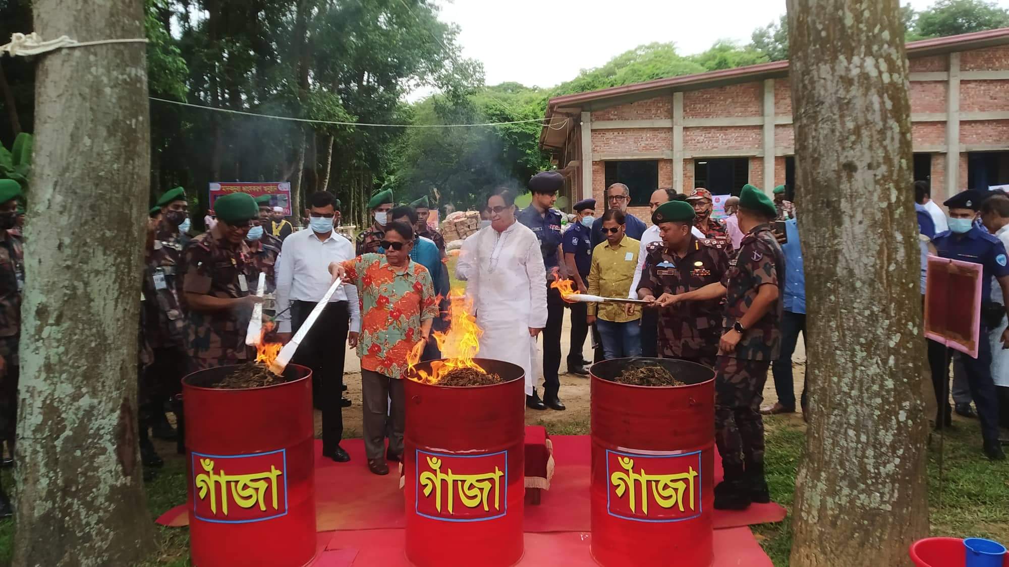 প্রায় সাড়ে ৯ কোটি টাকার মাদকদ্রব্য ধ্বংস করেছে কুমিল্লা বিজিবি