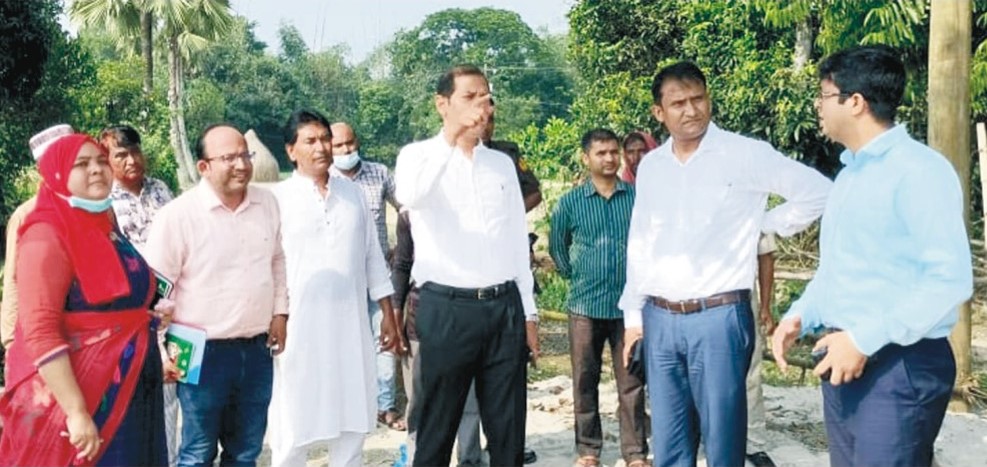 বুড়িচংয়ে আশ্রয়ন প্রকল্পের কাজ পরিদর্শন করেন প্রধানমন্ত্রীর কার্যালয়ের মহাপরিচালক