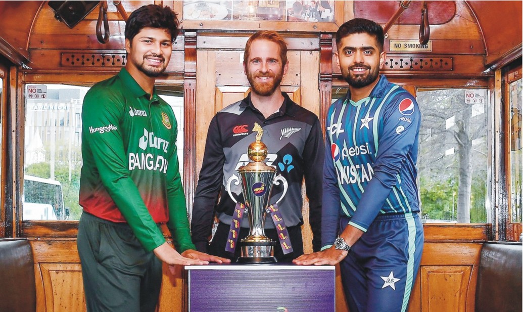 ত্রিদেশীয় সিরিজের ট্রফি উন্মোচন