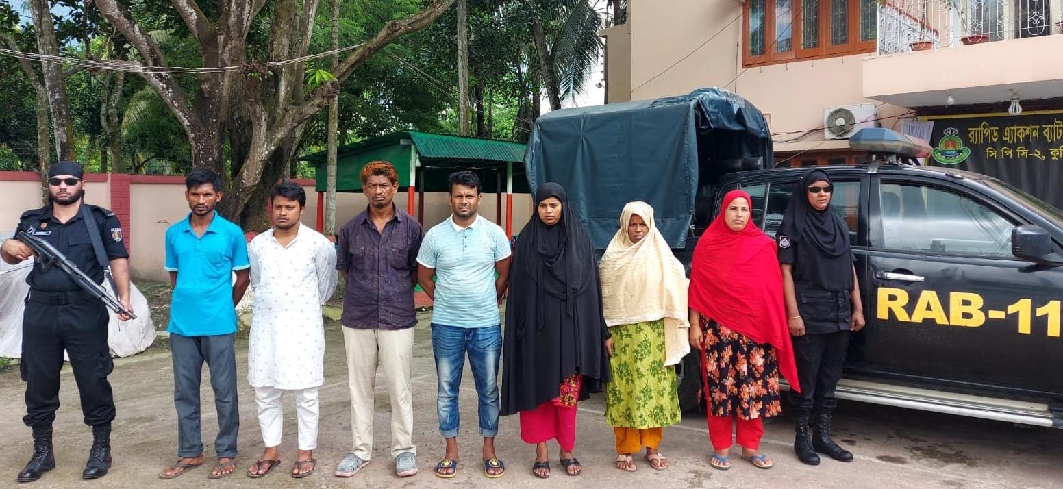 শান্তিরক্ষী মিশনে নিহত সেনা কর্মকর্তার স্ত্রী পরিচয়ে প্রতারনা, গ্রেপ্তার ৭ প্রতারক