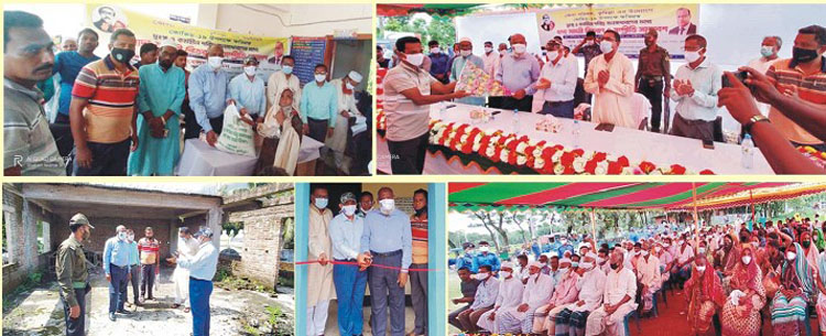 লাকসামে জেলা পরিষদের বিভিন্ন উন্নয়ন প্রকল্প পরিদর্শন, খাদ্য সামগ্রী বিতরণ ও সম্প্রীতি সমাবেশ