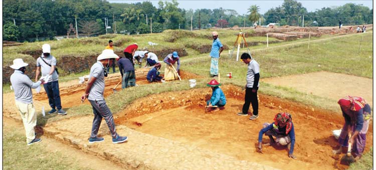 কুমিল্লার শালবন বিহার প্রত্নসম্পদের সন্ধানে ফের খনন শুরু