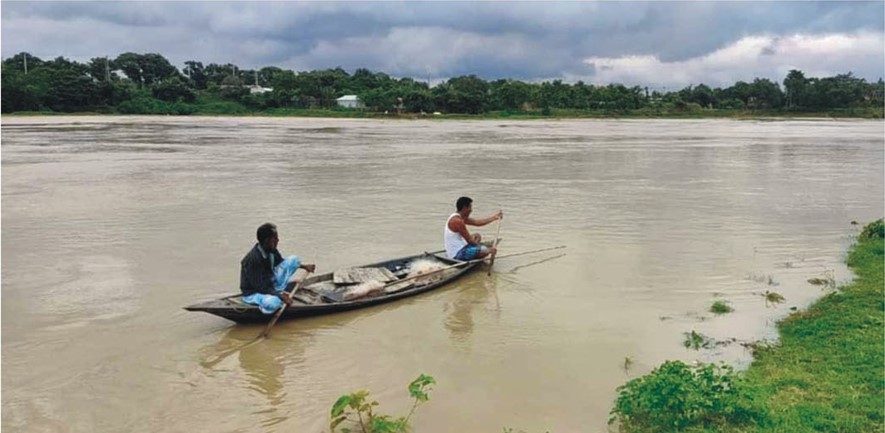 পানি বেড়েছে গোমতী ও সালদা নদীতে